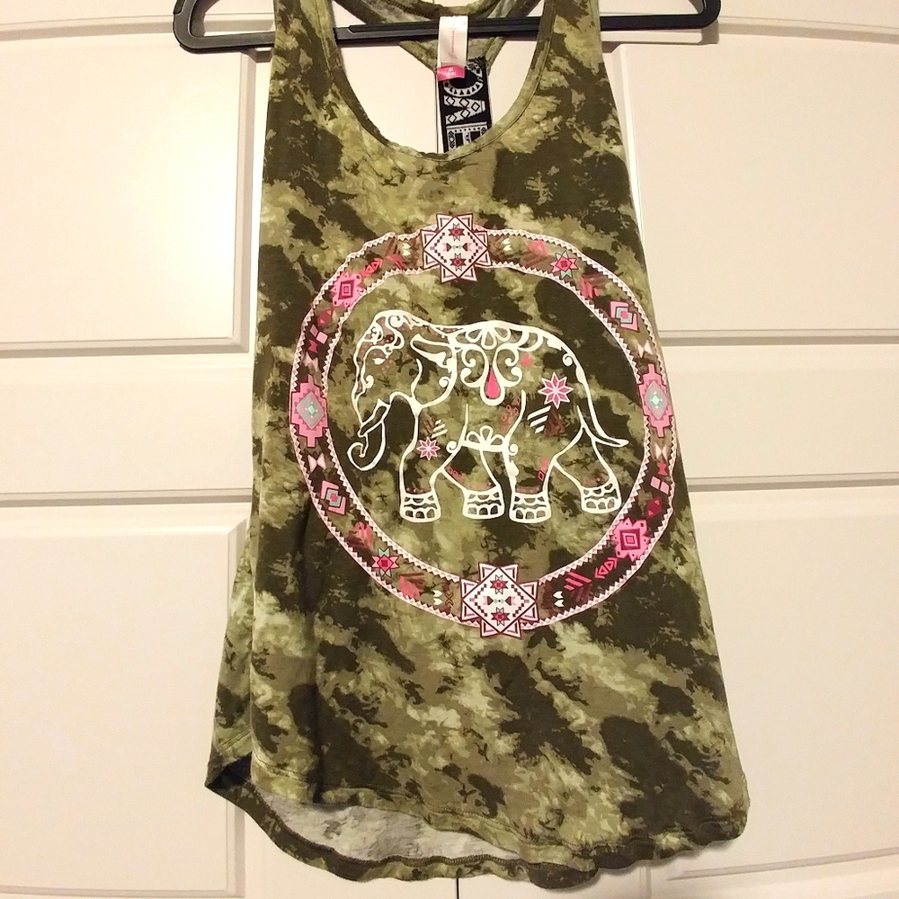 Elephant vinyl tank top